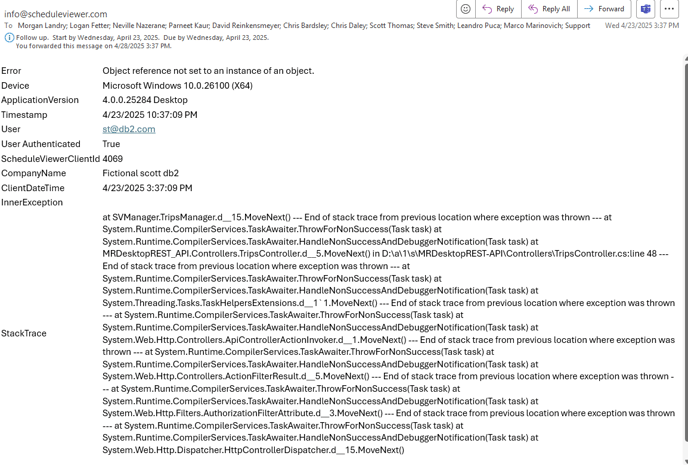 error feedback