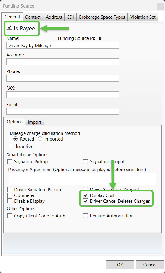 How to Set Up Driver Payee Tracking and Rates