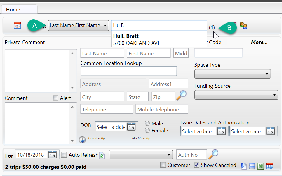 Manually Creating a Trip on MediRoutes Desktop.